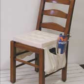 TEX chair cushion with pockets