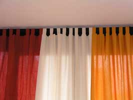 Curtains with loops, cms 150x285